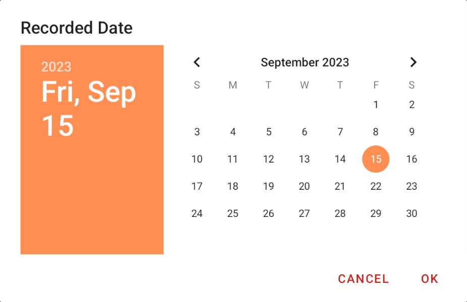 Cloud Search Criteria - Date Selection