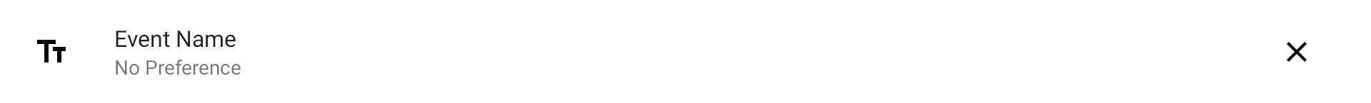 Cloud Search Criteria - Event Name