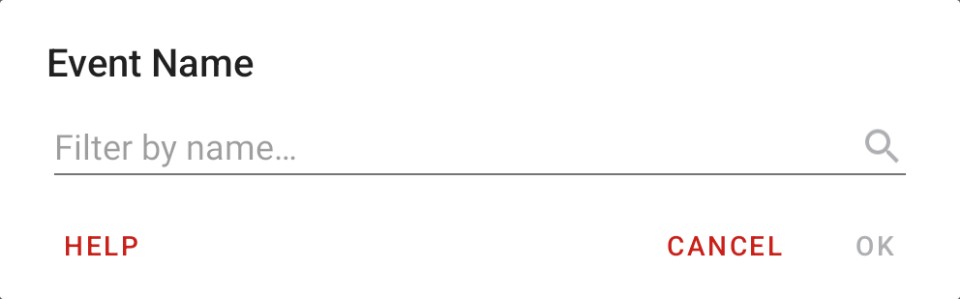 Cloud Search Criteria - Event Name