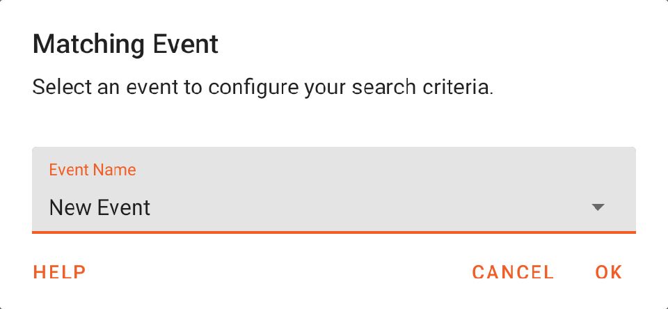 Cloud Search - Matching Event