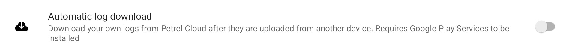 Cloud Subscription - Automatic Log Download