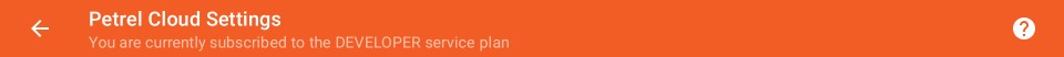 Cloud Subscription Toolbar