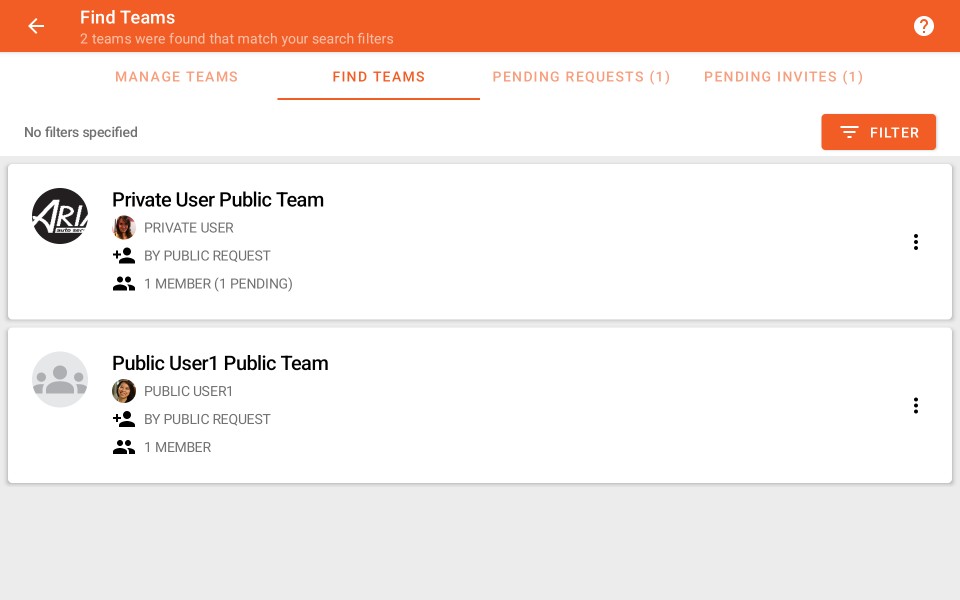 Find Cloud Teams