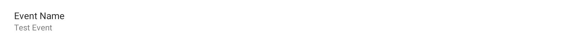 Event Name