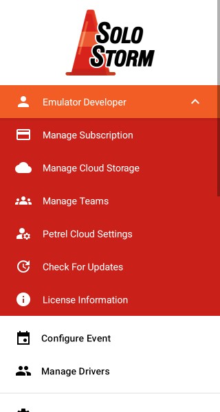 Main Menu - Licensed User Menu