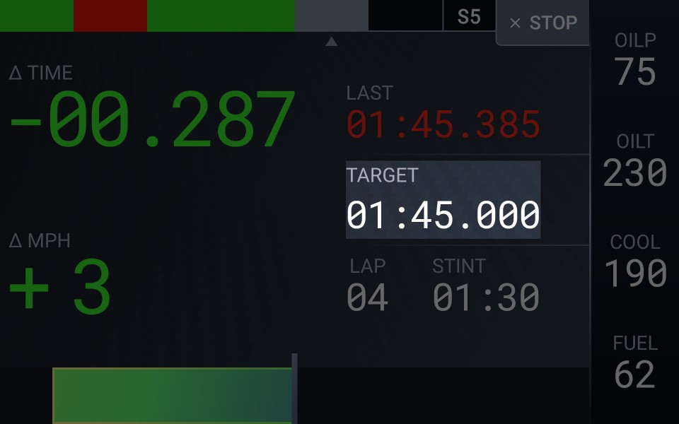 Lap Timer - Target time