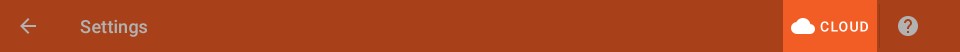 Settings Toolbar - Petrel Cloud