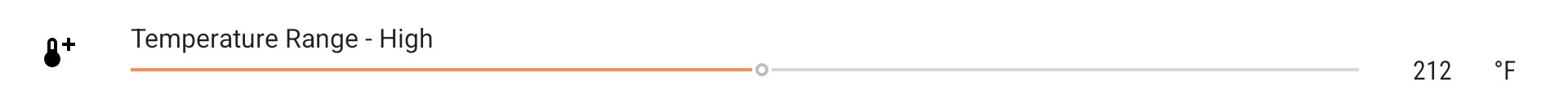 Temperature Range - High