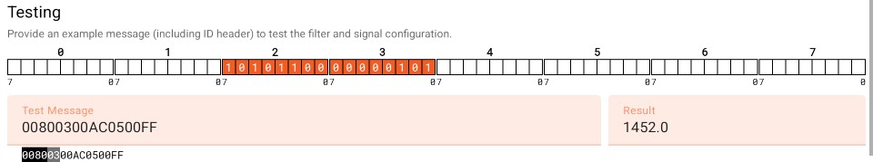 CAN mapping test