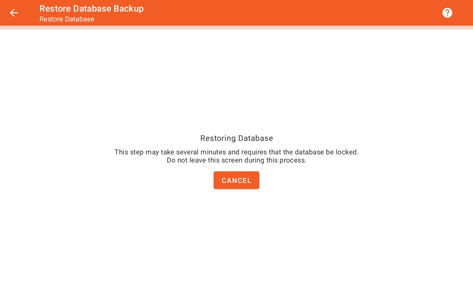 Restore Database