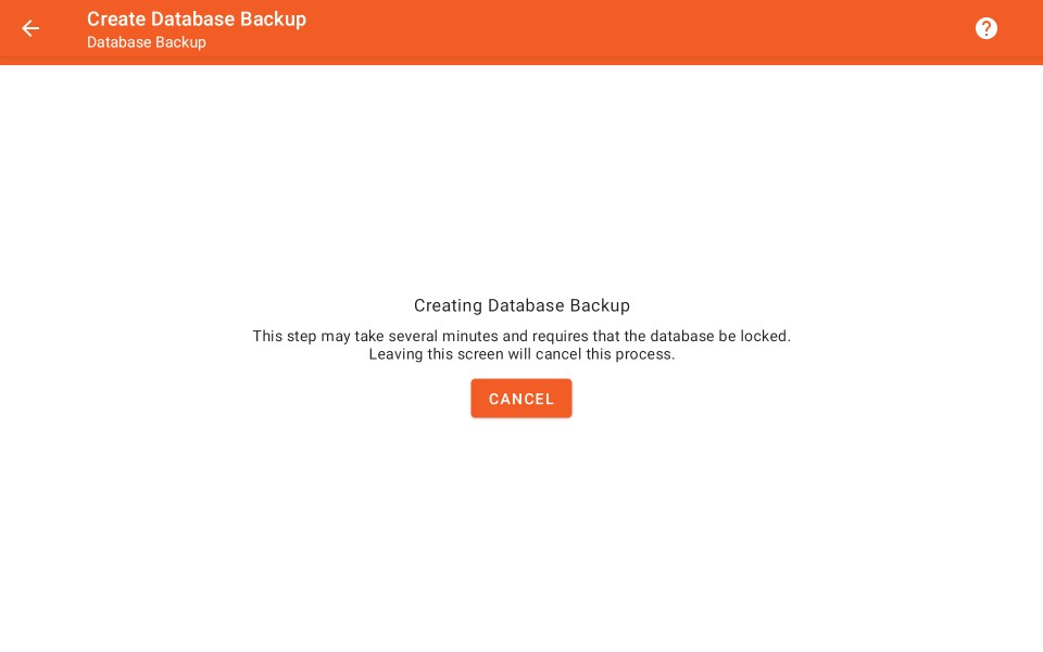 Create Database Backup