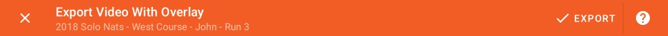 Video overlay toolbar