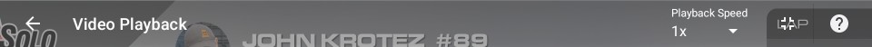 Video playback fullscreen - toolbar