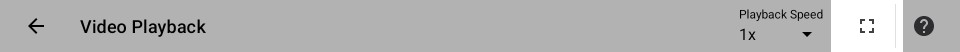 Video playback - toolbar - full screen