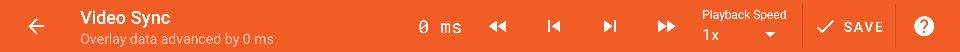 Video sync - realtime toolbar
