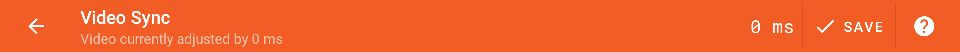 Video sync - select frame toolbar