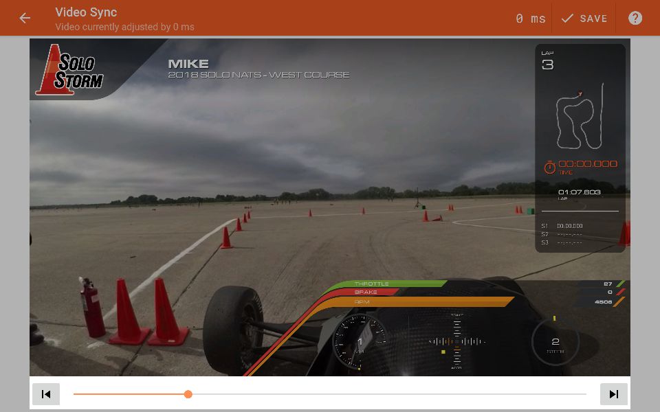 Video sync - select frame controls